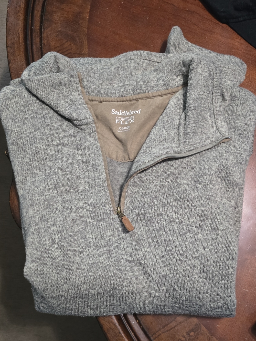Mens SADDLEBRED Comfortflex 3/4 Pullover Sweater